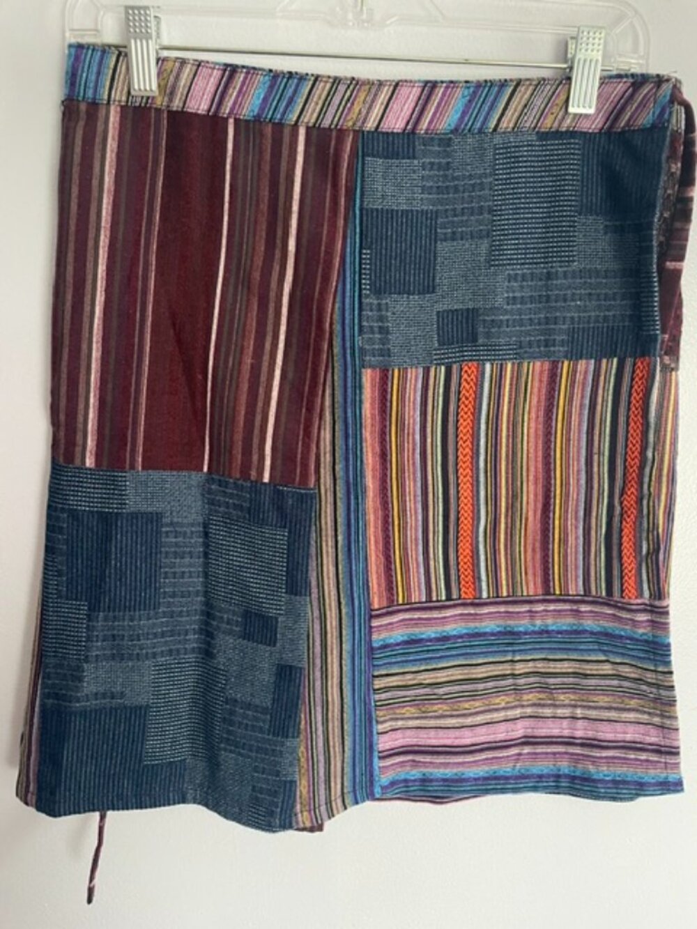 NWOT-Natural Life, patchwork, wrap skirt (medium)